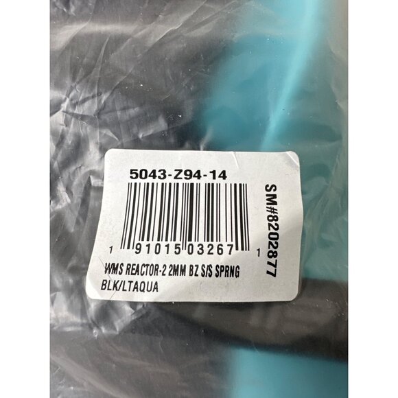 ONeill Reactor 2mm Short Sleeve Women Wetsuit Sz 14 Black Blue Neoprene Stretch - Picture 10 of 10